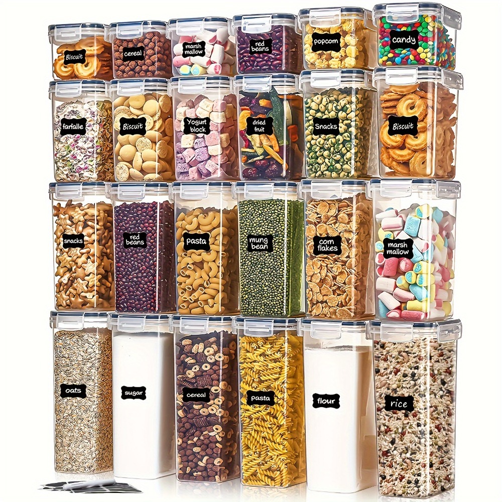 Kitchen Gadgets Organizer - 24 ชิ้น กล่องเก็บอาหาร 12 กล่อง 12