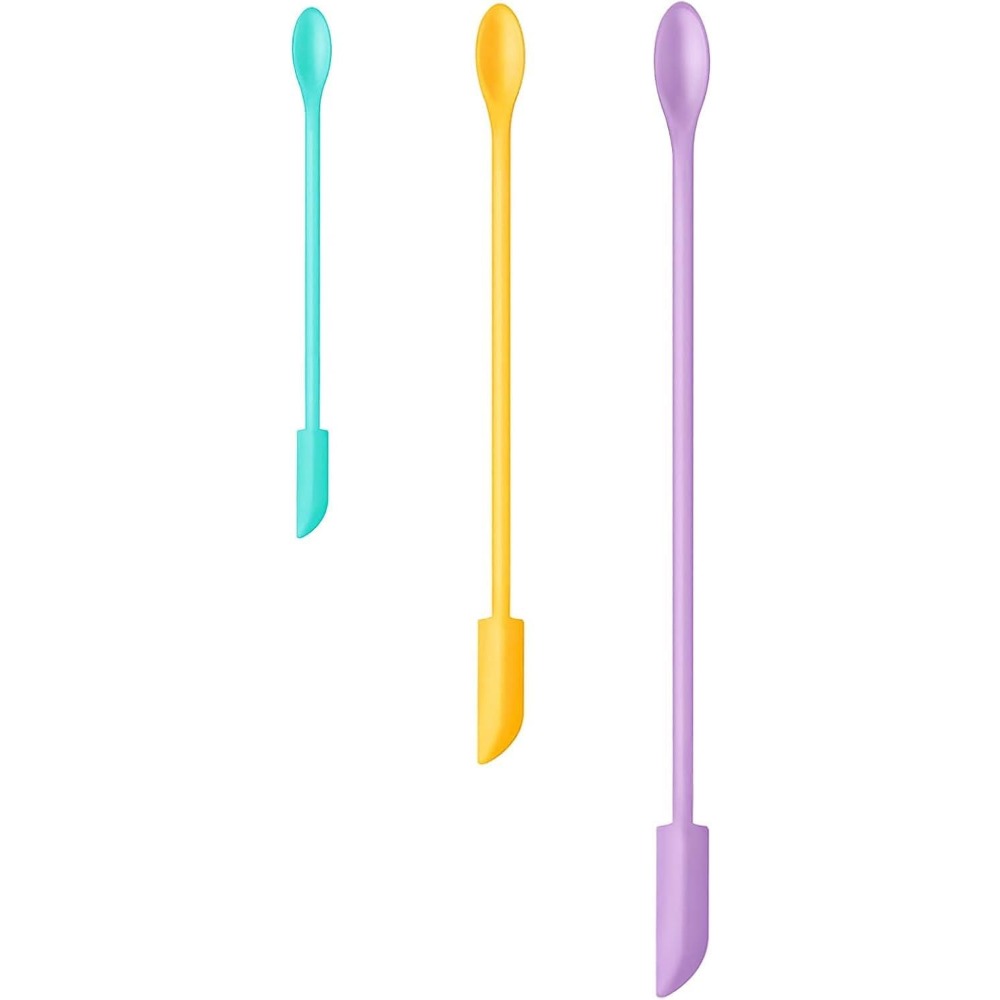 Silicone Spatula Set - ชุดไม้พายซิลิโคนขนาดเล็ก - เหมาะสำหรับผลิตภัณฑ์ความงามและการใช้งานในครัว