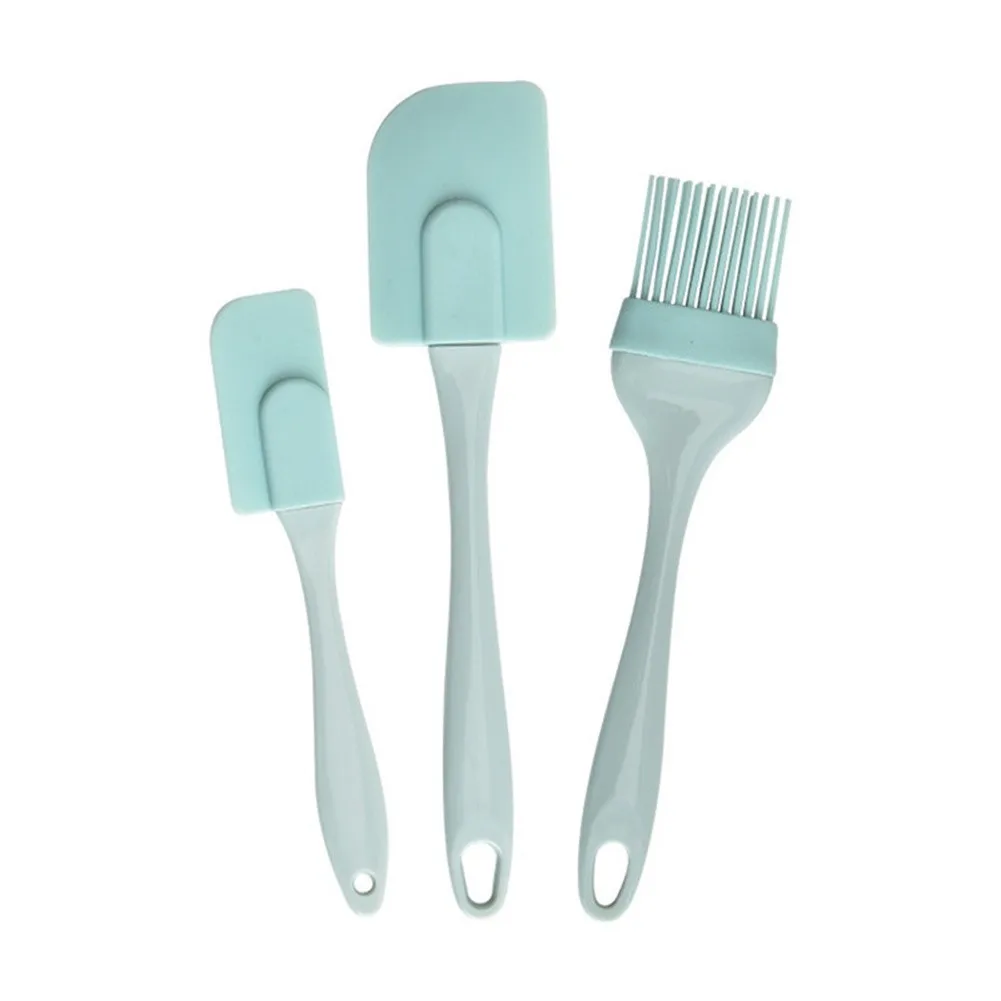 Kitchen Gadgets Blender - 3 ชิ้นครีม Scraper DIY ขนมปังเค้กเนยไม้พายผสมแปรงน้ํามันครัวเบเกอรี่เครื่องมือไม้พายซิลิโคน Non