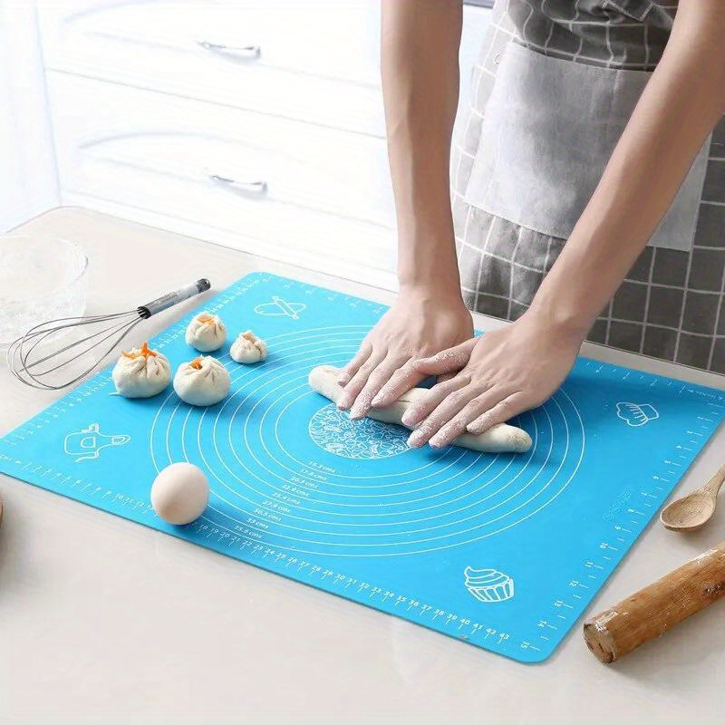 Pizza Stone Baking - แผ่นรองอบซิลิโคน เครื่องทำแป้งพิซซ่า อุปกรณ์ทำขนม อุปกรณ์ทำอาหารในครัว