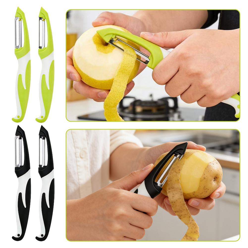 Kitchen Gadgets Vegetable Cutter - เครื่องหั่นผัก สแตนเลส ที่ปอกเปลือก มีดหั่น แครอท มันฝรั่ง