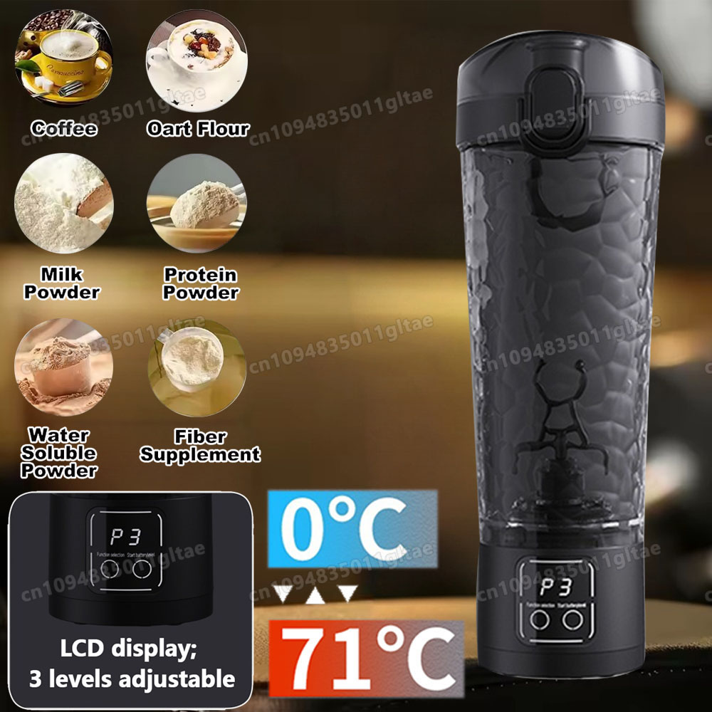Kitchen Gadgets Blender - แก้วปั่นอัตโนมัติ 3 ระดับความเร็ว สำหรับทำมิลค์เชค กาแฟ โปรตีนเชค