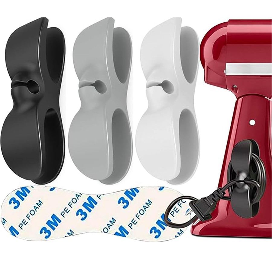 Kitchen Gadgets And Appliances - 1ชิ้นเครื่องใช้ในครัวจัดสายไฟกาวห่อสายไฟคลิปตะขอสำหรับเครื่องปั่นของใช้ในครัวเรือน
