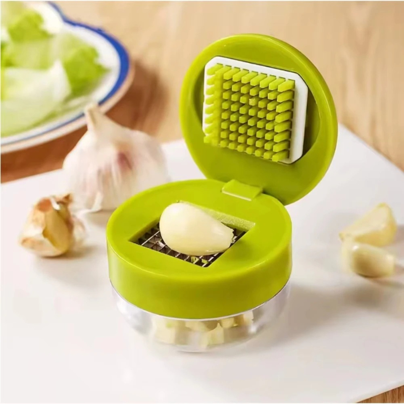 Kitchen Gadgets Vegetable Cutter - เครื่องบดกระเทียมแบบมือหมุน พร้อมกล่องเก็บ ที่หั่น ซอย บด ผักและผลไม้