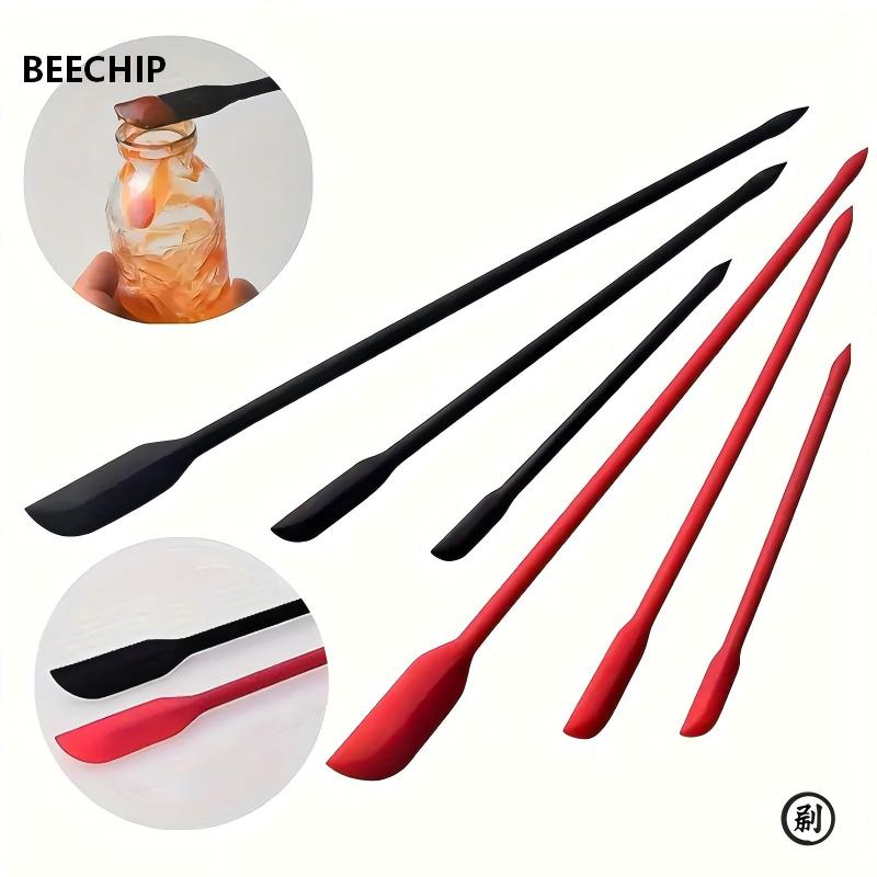Silicone Spatula Set - ชุดไม้พายซิลิโคนขนาดเล็ก 3 ชิ้น - ทนความร้อน หลายขนาดสำหรับขวดโหล