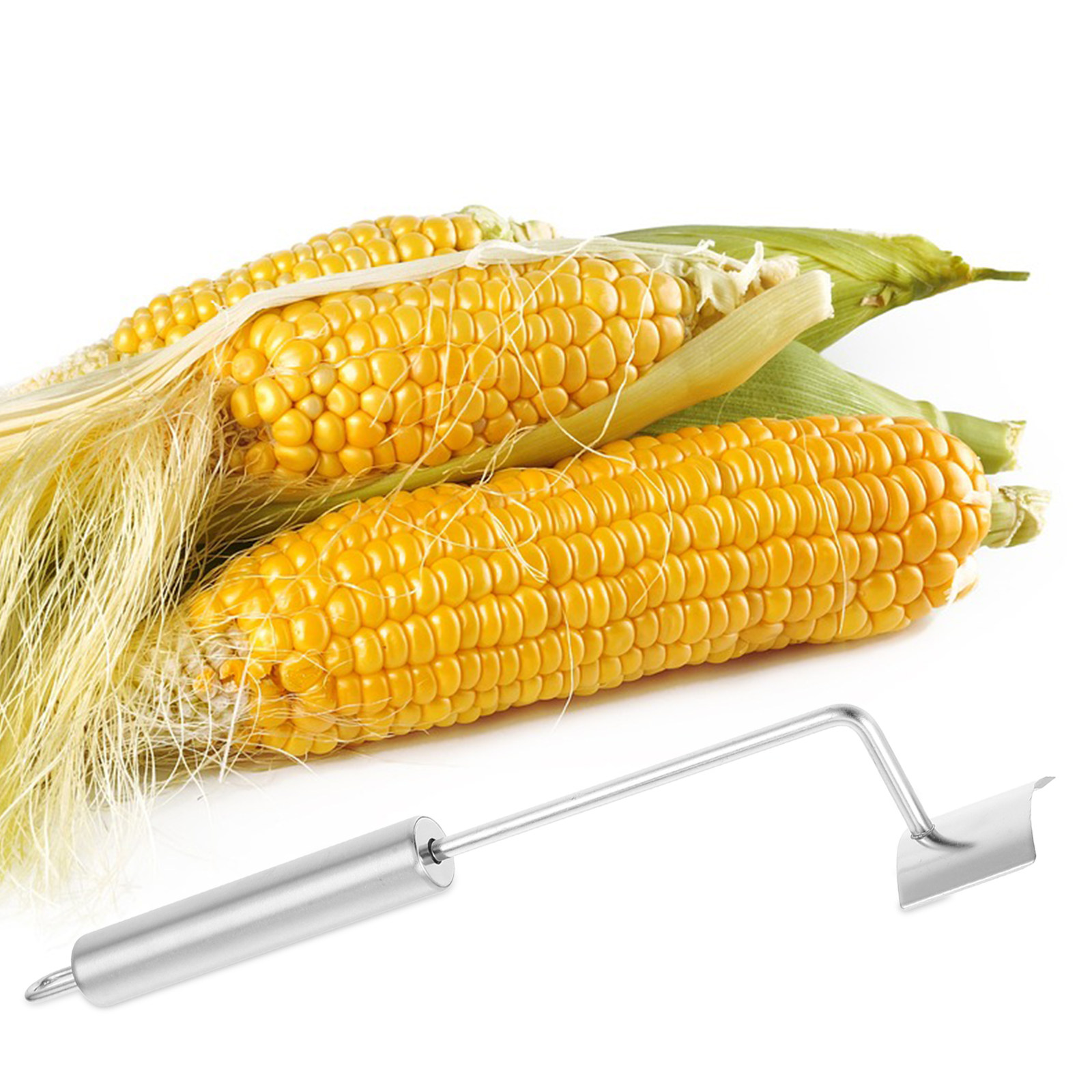 Kitchen Gadgets Tools - เครื่องมือแกะเมล็ดข้าวโพดแบบหนา ทำจากสแตนเลส ทนทาน ใช้งานง่าย ช่วยแกะเมล็ดข้าวโพดออกได้อย่างมีประสิทธิภาพ อุปกรณ์ครัวพร้อมด้ามจับในตัว