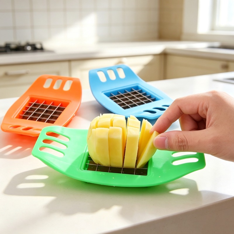 Kitchen Gadgets Vegetable Cutter - เครื่องทำเฟรนช์ฟรายส์ เครื่องตัดมันฝรั่ง เครื่องหั่นผัก เครื่องหั่นมันฝรั่ง เครื่องทำมันฝรั่งทอด เครื่องตัดมันฝรั่ง