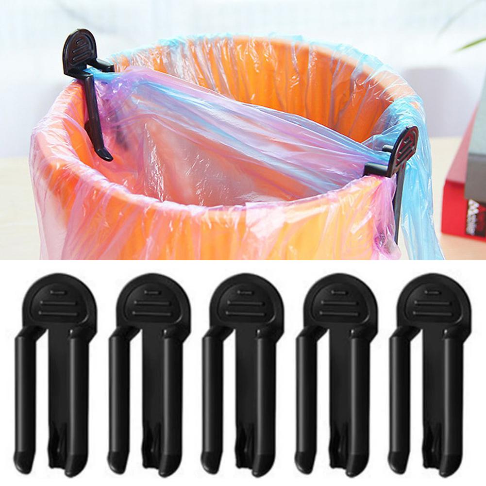 Kitchen Gadgets & Toys - 2/5 ชิ้น คลิปหนีบถุงขยะพลาสติก ที่ยึดถุงขยะ คลิปหนีบถังขยะ อุปกรณ์หนีบถังขยะสำหรับห้องครัวและห้องน้ำ