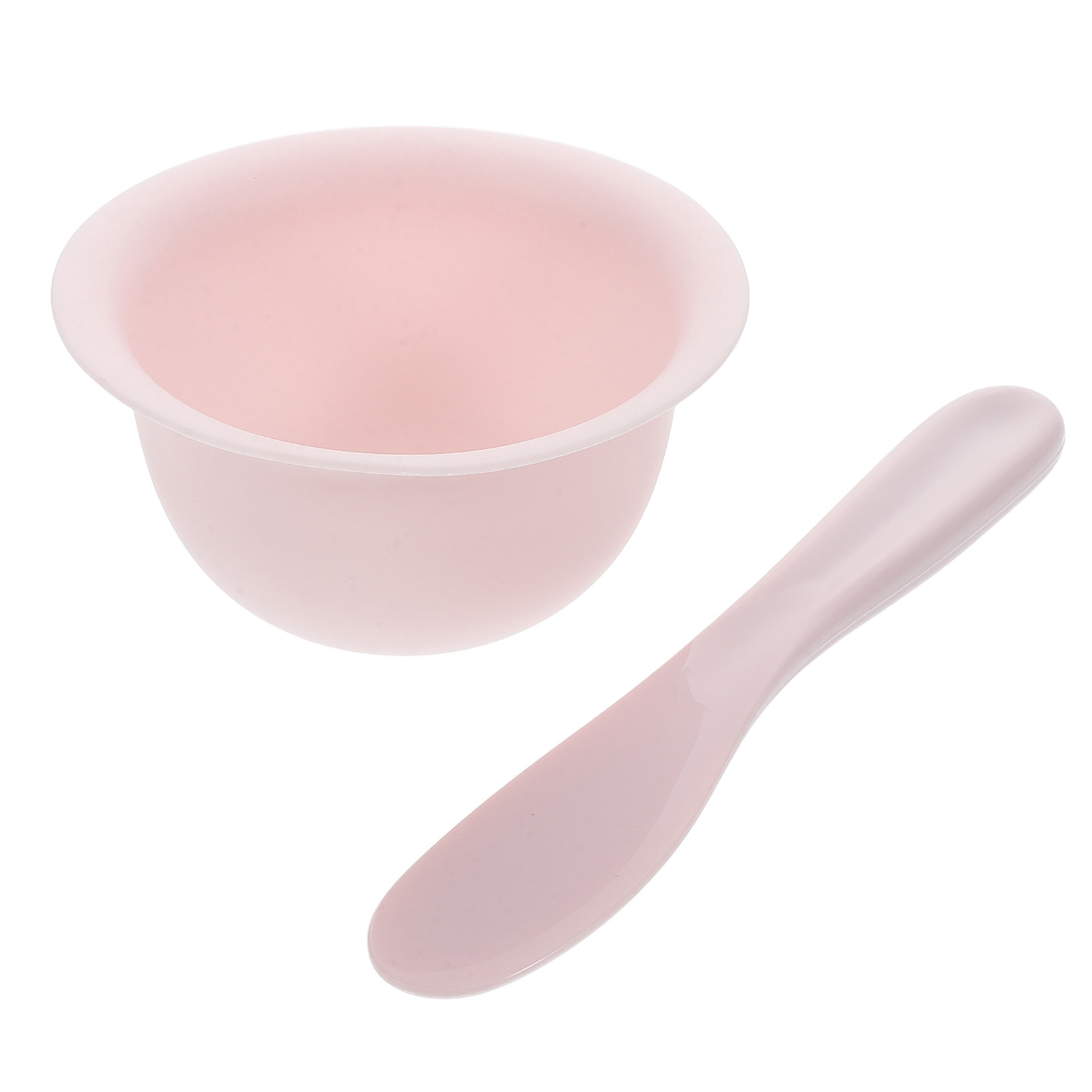 Silicone Spatula Set - 1 ชุดชุดชามมาส์กหน้าซิลิโคนและชุดไม้พาย DIY เครื่องมือผสมมาส์ก อุปกรณ์ดูแลผิวที่นุ่มยืดหยุ่นได้ แบบพกพา