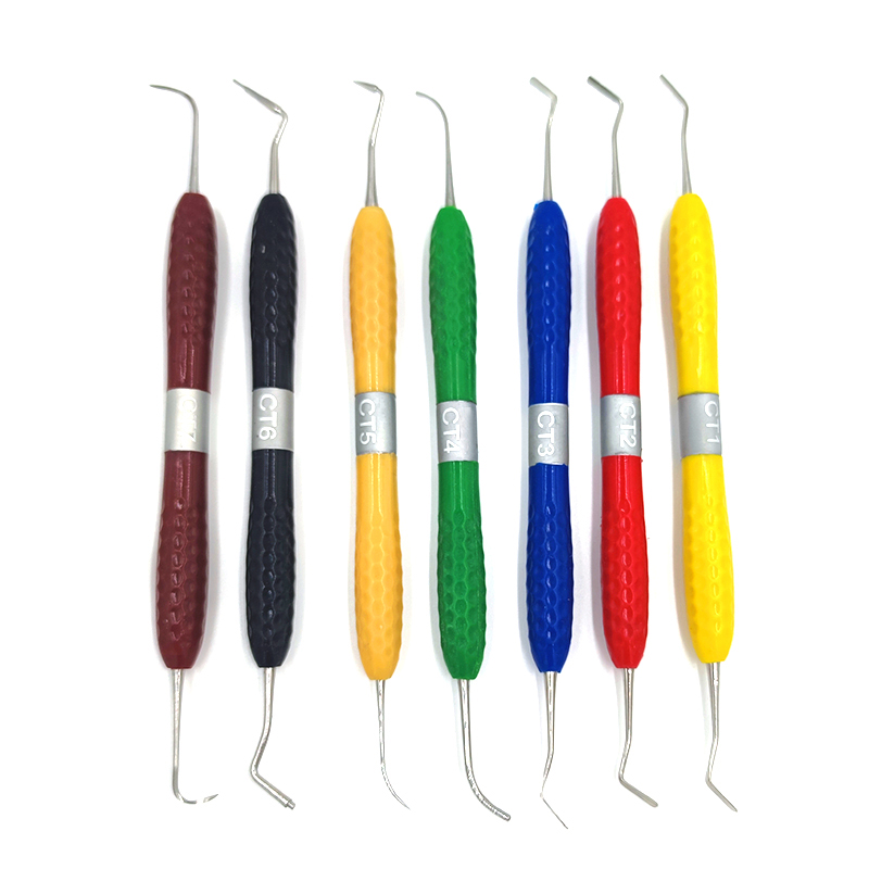 Silicone Spatula Set - ชุดฟิลเลอร์ Resin Gigi 7ชิ้น/ชุด, ชุดตกแต่งสวยงามสำหรับมีดเรซินเครื่องมือไม้พายด้ามซิลิโคน