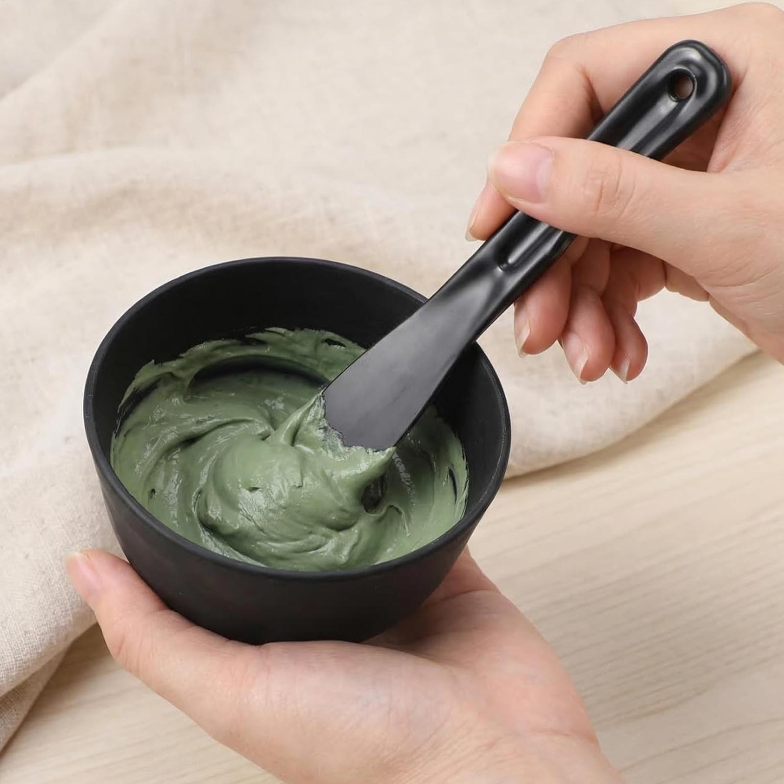 Silicone Spatula Set - ชุดชามซิลิโคนสำหรับมาส์กหน้า พร้อมไม้พายผสมมาส์ก ชามผสมผงมาส์กขนาดใหญ่ อุปกรณ์ทำมาส์ก DIY ชุดดูแลผิวหน้า