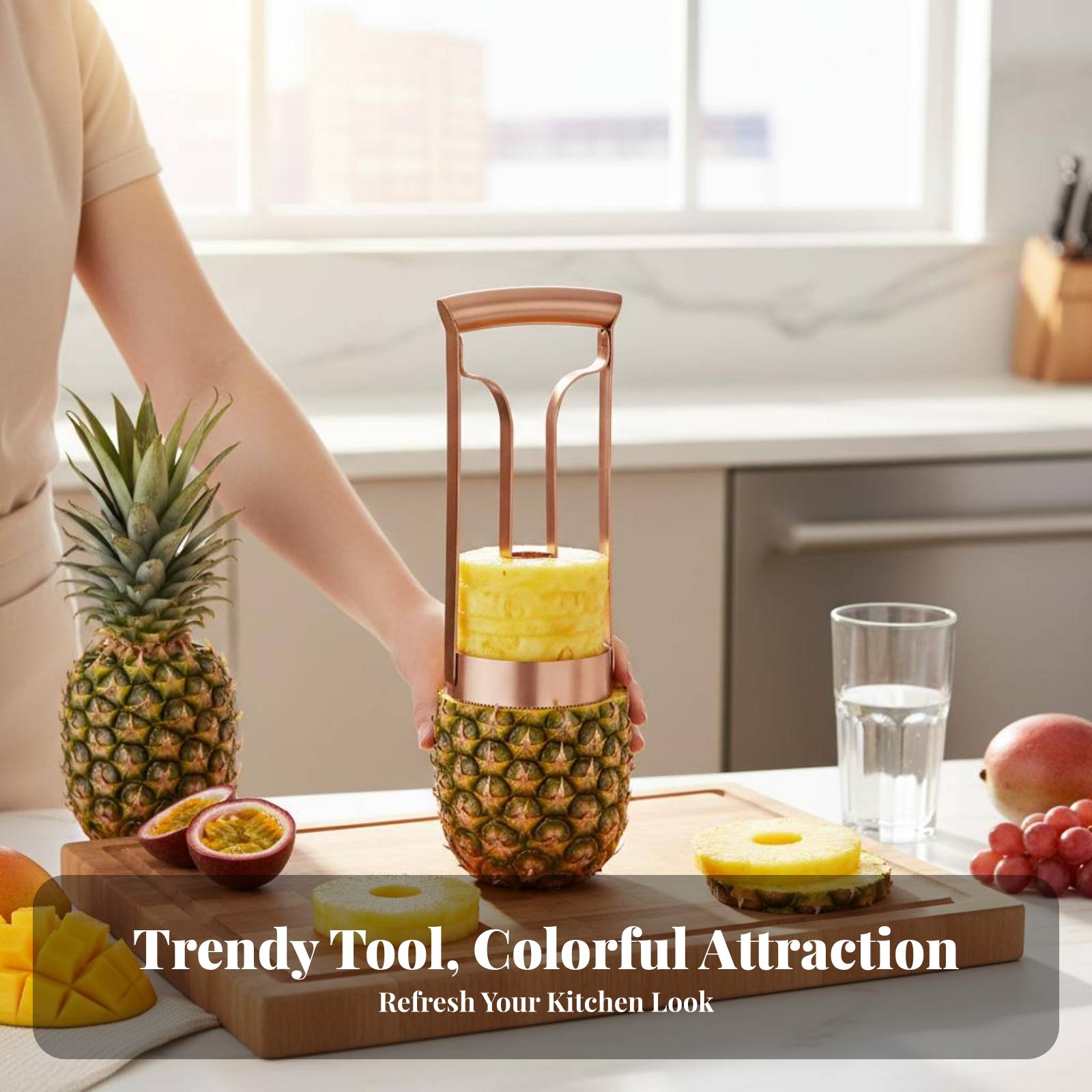 เครื่องตัดสับปะรดสแตนเลส ตัดแก - Kitchen Gadgets Tools บทวิจารณ์และราคา