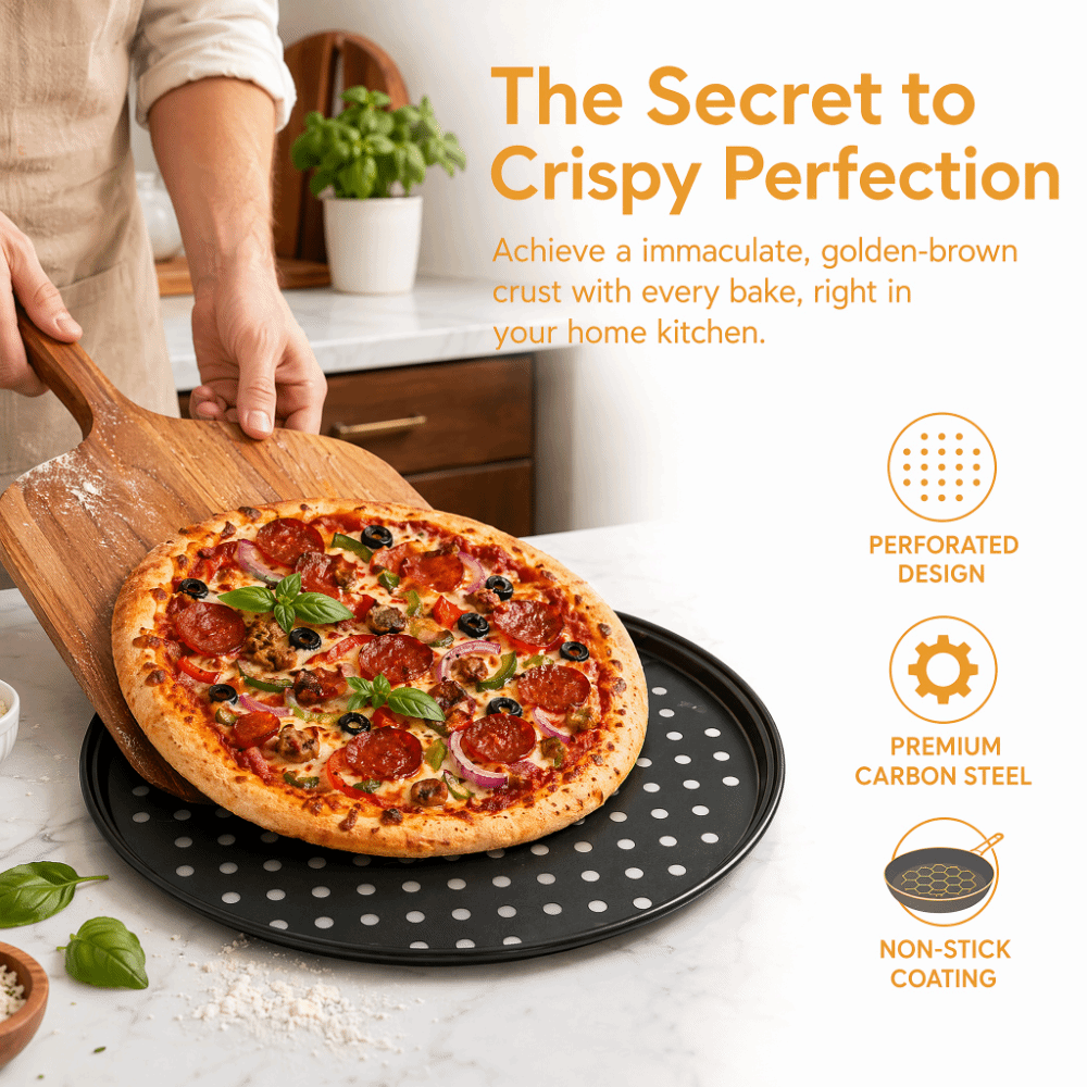 ชุดถาดพิซซ่าเหล็กคาร์บอนแบบมีร - Pizza Stone Baking บทวิจารณ์และราคา