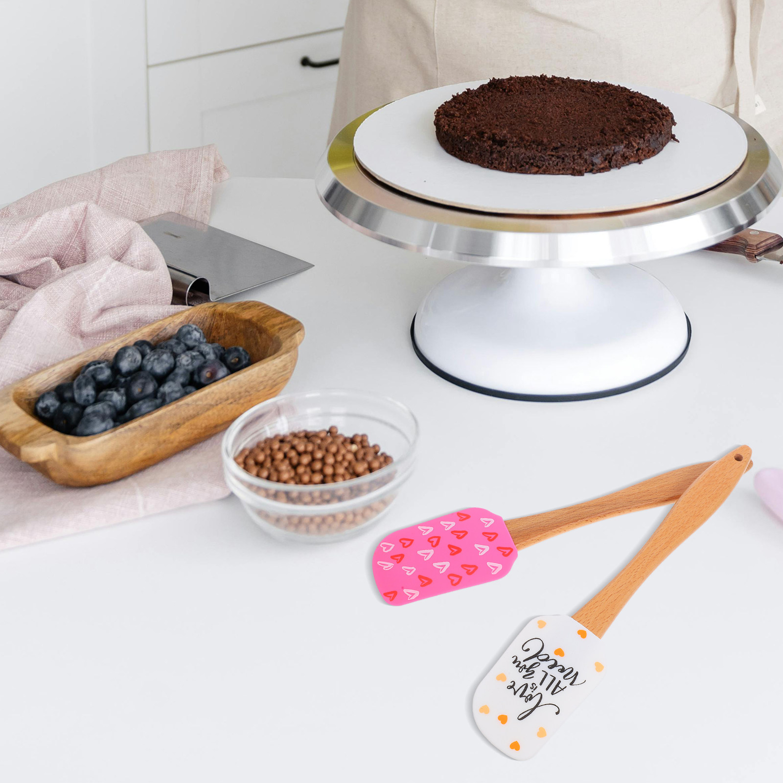 ชุดตะหลิวซิลิโคนวาเลนไทน์ 2 ชิ - Silicone Spatula Set บทวิจารณ์และราคา