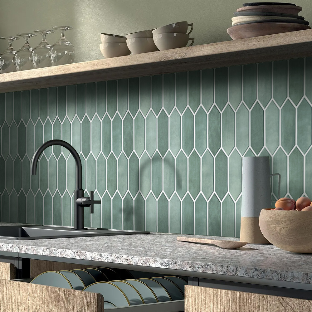 1/10pcs 3D สติกเกอร์กระเบื้อง, - Kitchen Gadgets Green บทวิจารณ์และราคา