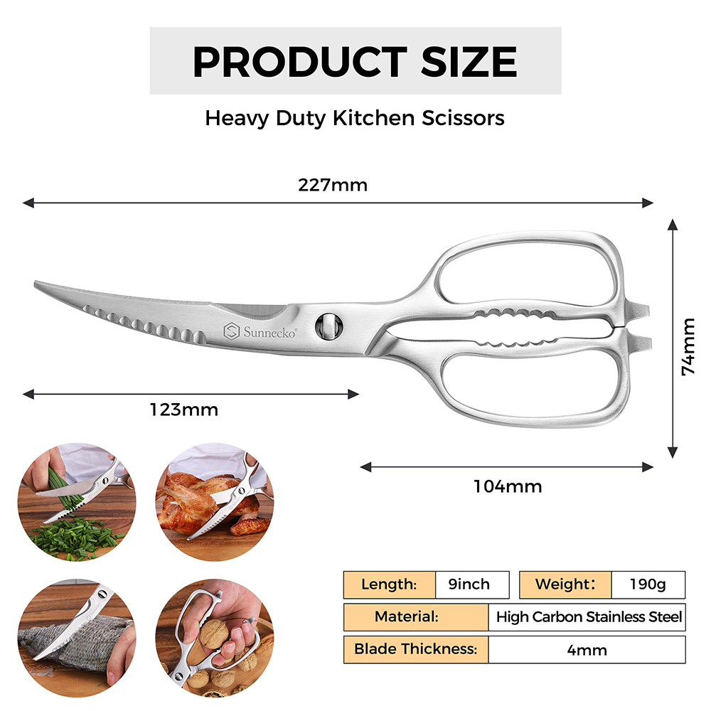 Sunnecko กรรไกรตัดกรรไกรทำครัว - Kitchen Gadgets Cool บทวิจารณ์และราคา
