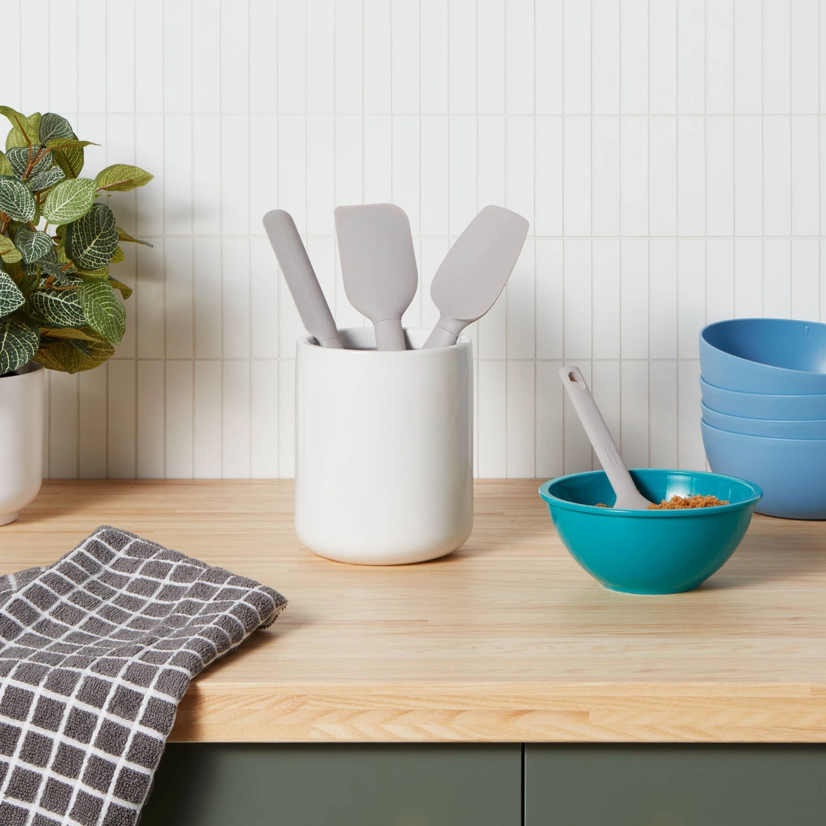 ชุดตะหลิวหลากแบบ 4 ชิ้น สีเทา  - Silicone Spatula Set บทวิจารณ์และราคา