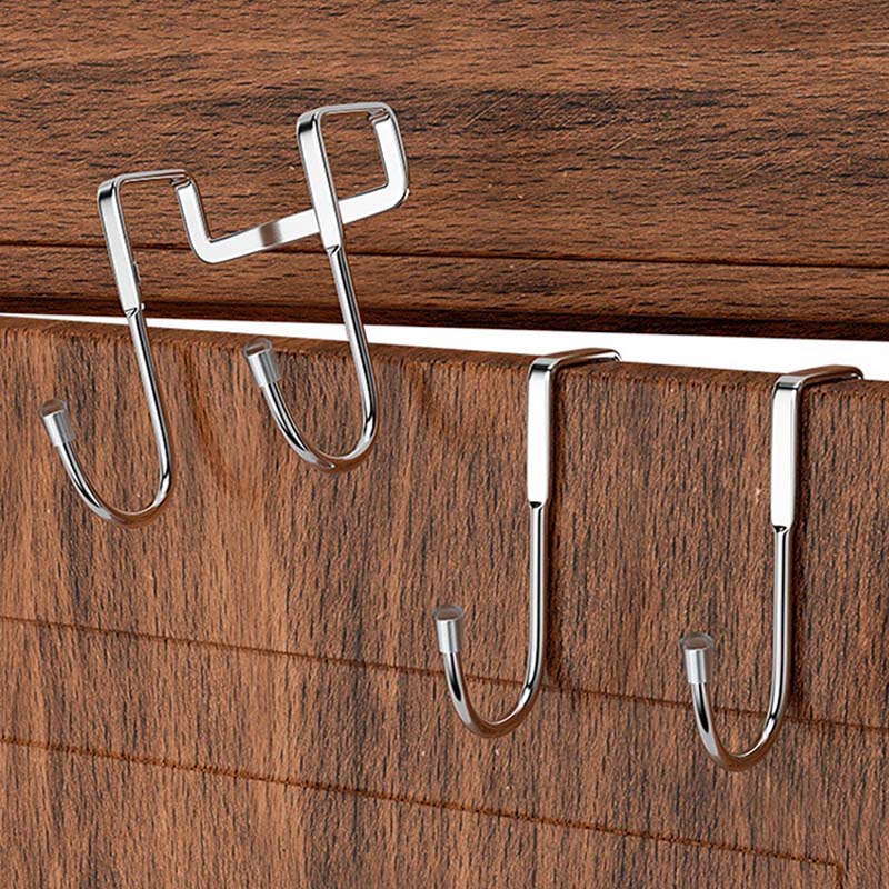 5PC 304 ตะขอสแตนเลสเจาะฟรี Dou - Kitchen Gadgets Organizer บทวิจารณ์และราคา