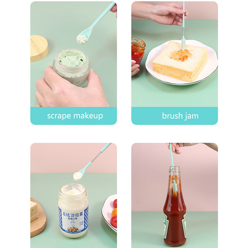 1ชิ้นที่ขูดหัวคู่ทำจากซิลิโคนข - Silicone Spatula Set บทวิจารณ์และราคา