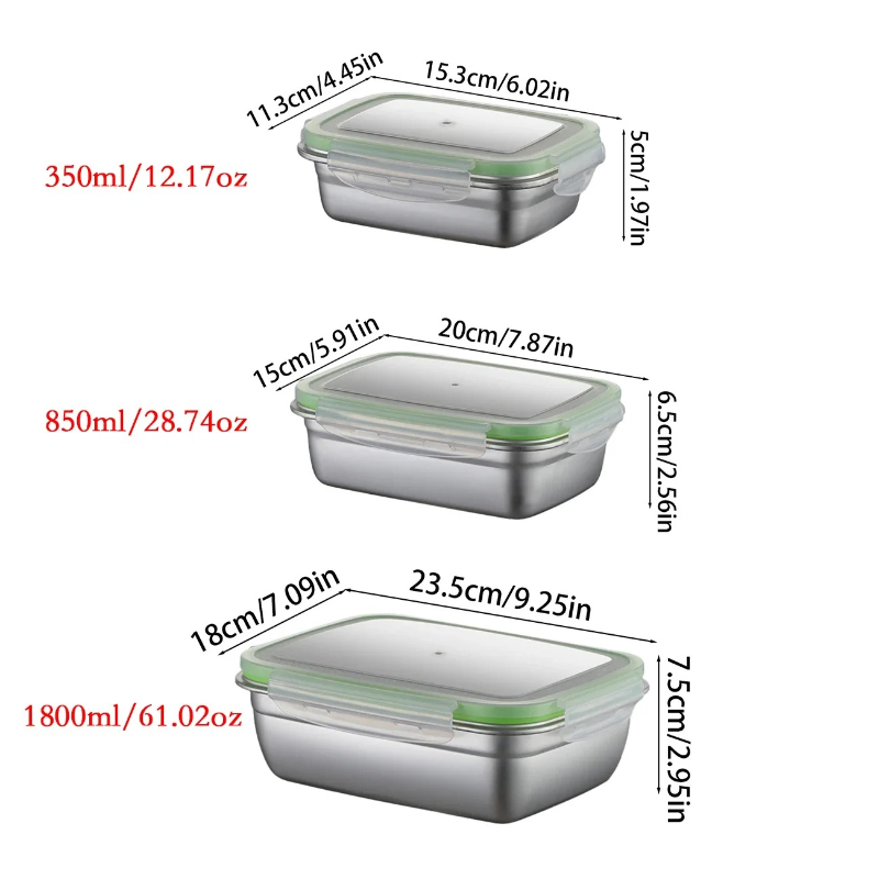ชุดกล่องอาหารกลางวันสแตนเลส 30 - Kitchen Gadgets Organizer บทวิจารณ์และราคา