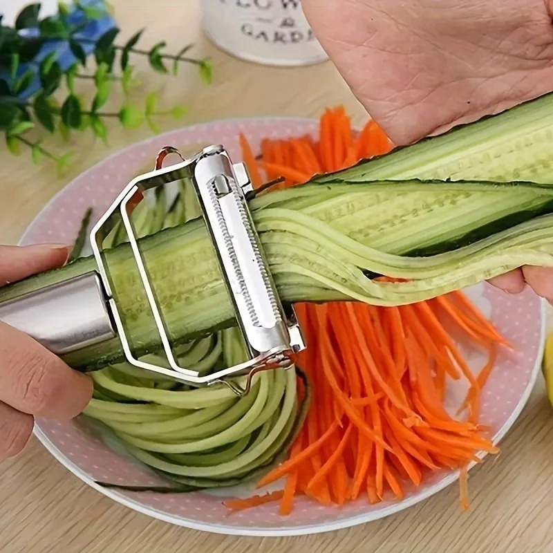 ที่ปอกเปลือกสแตนเลสสำหรับครัว  - Kitchen Gadgets Vegetable Cutter บทวิจารณ์และราคา