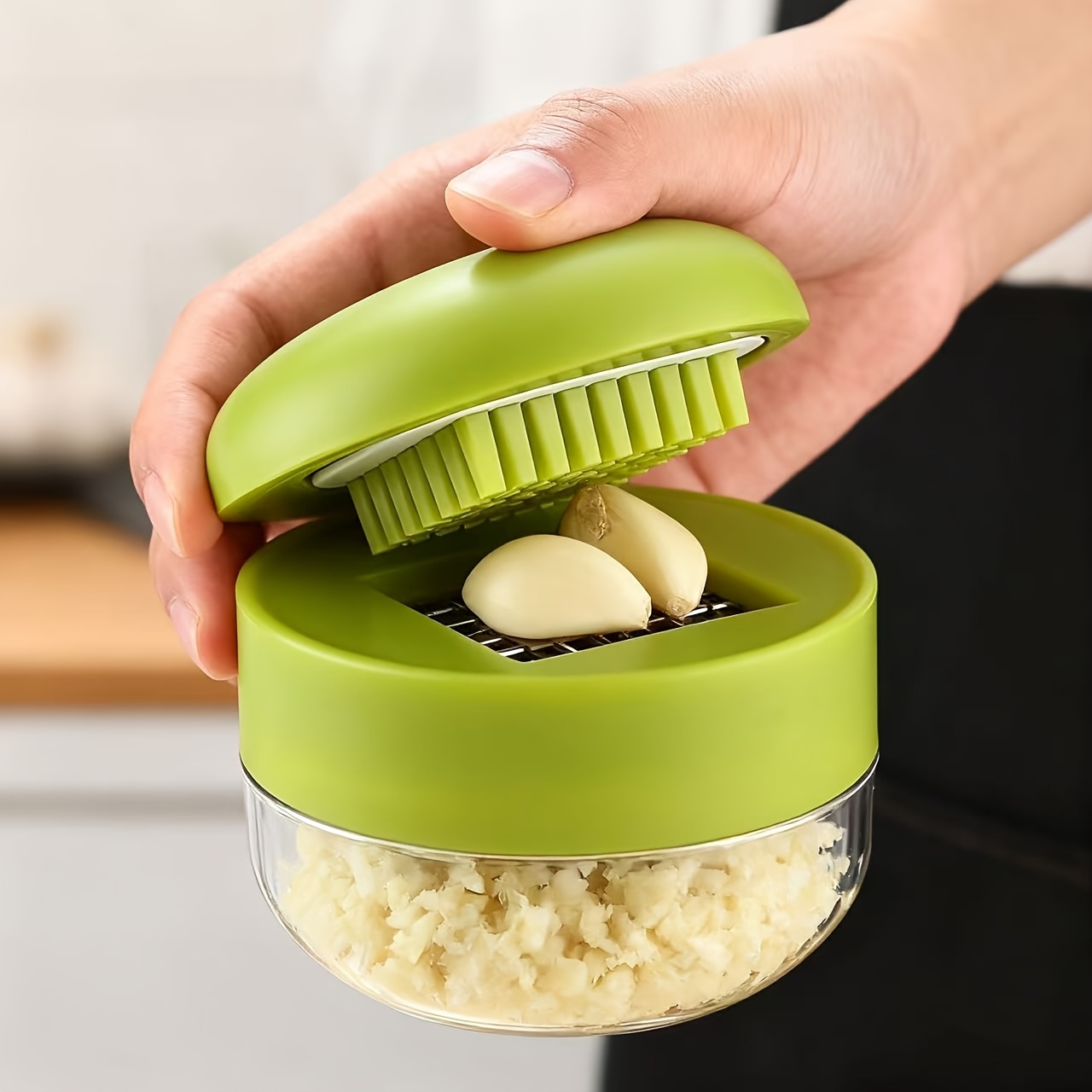 เครื่องบดกระเทียมแบบ 1 ชิ้น เค - Kitchen Gadgets Green บทวิจารณ์และราคา