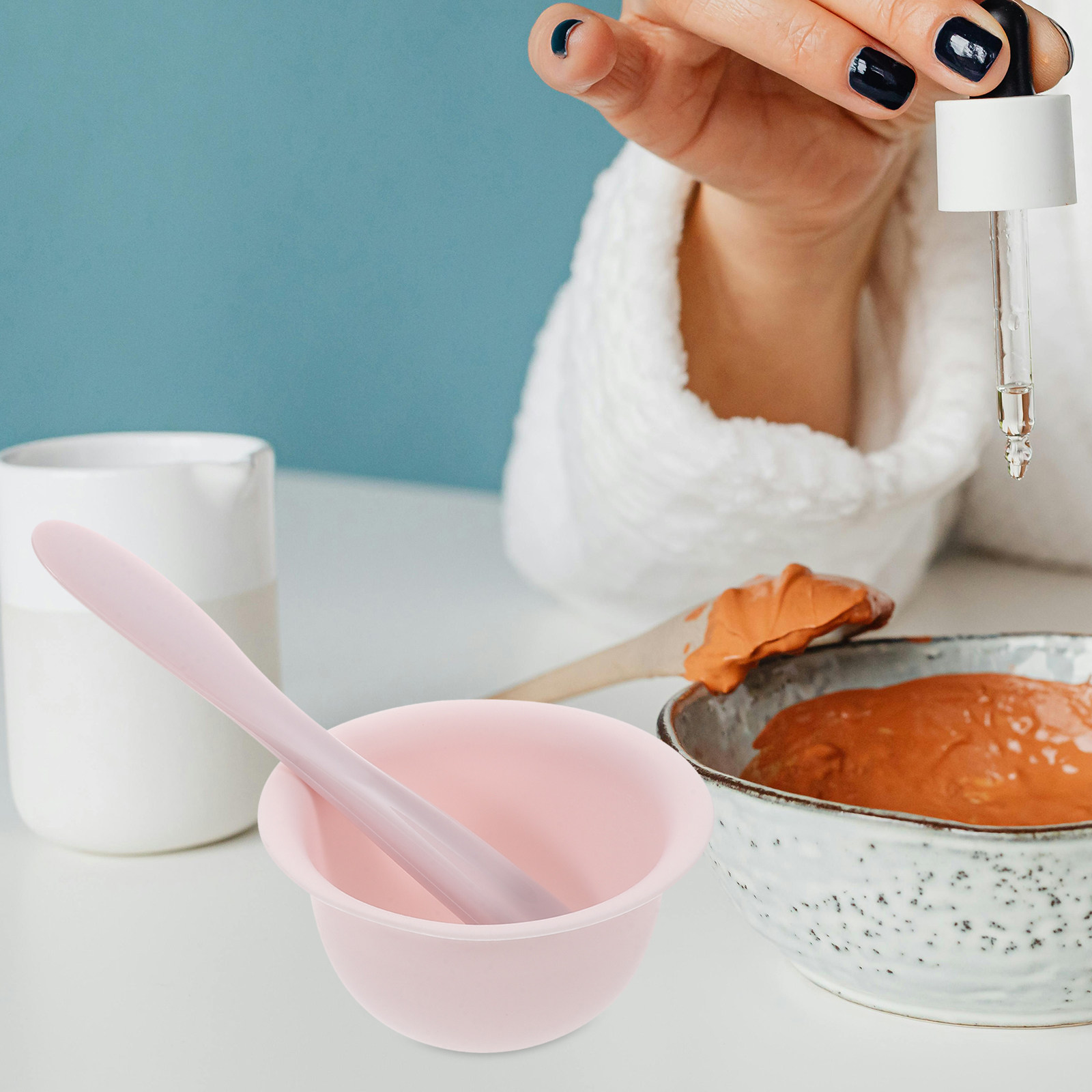 1 ชุดชุดชามมาส์กหน้าซิลิโคนและ - Silicone Spatula Set บทวิจารณ์และราคา