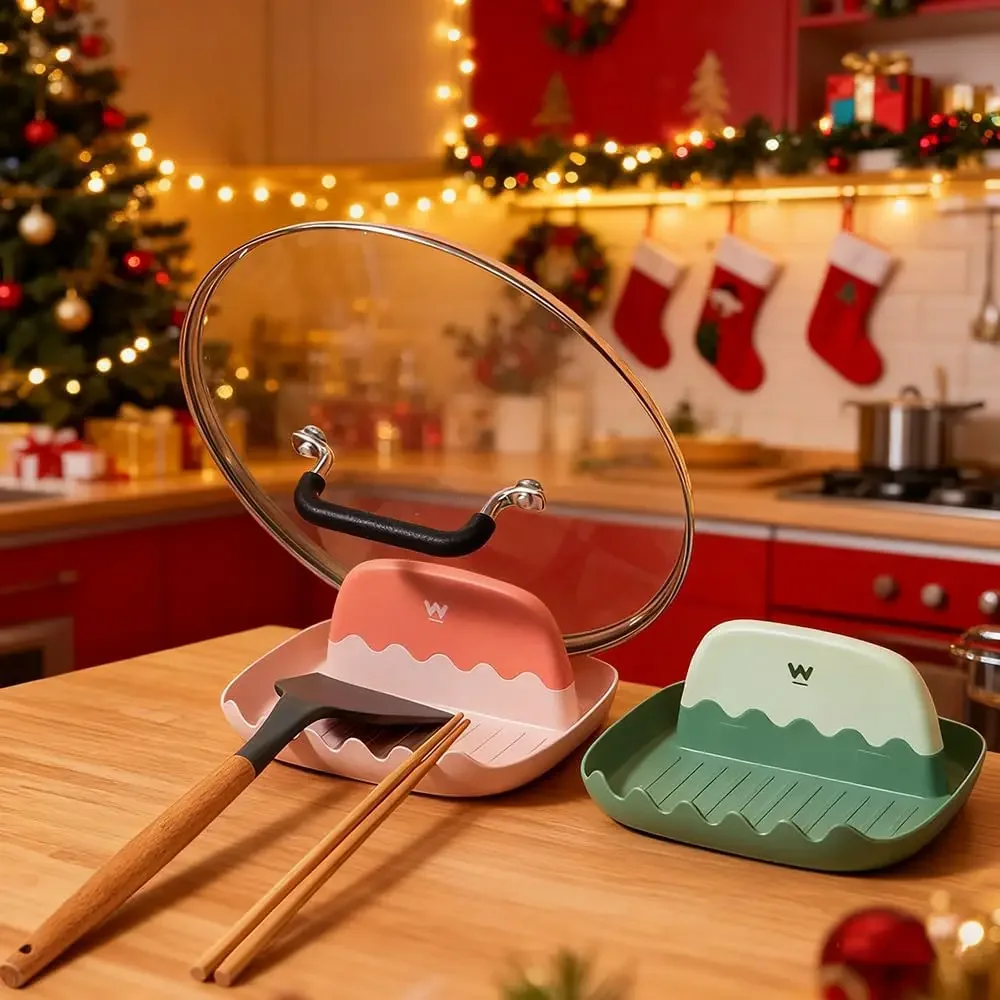 ฝาปิดกล่อง 2 ชิ้นและที่วางช้อน - Kitchen Gadgets And Appliances บทวิจารณ์และราคา