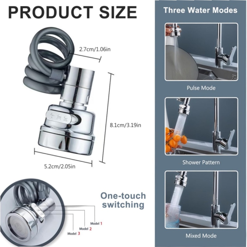 ใหม่ 3 โหมดก๊อกน้ําอ่างล้างจาน - Kitchen Gadgets Everyone Needs บทวิจารณ์และราคา