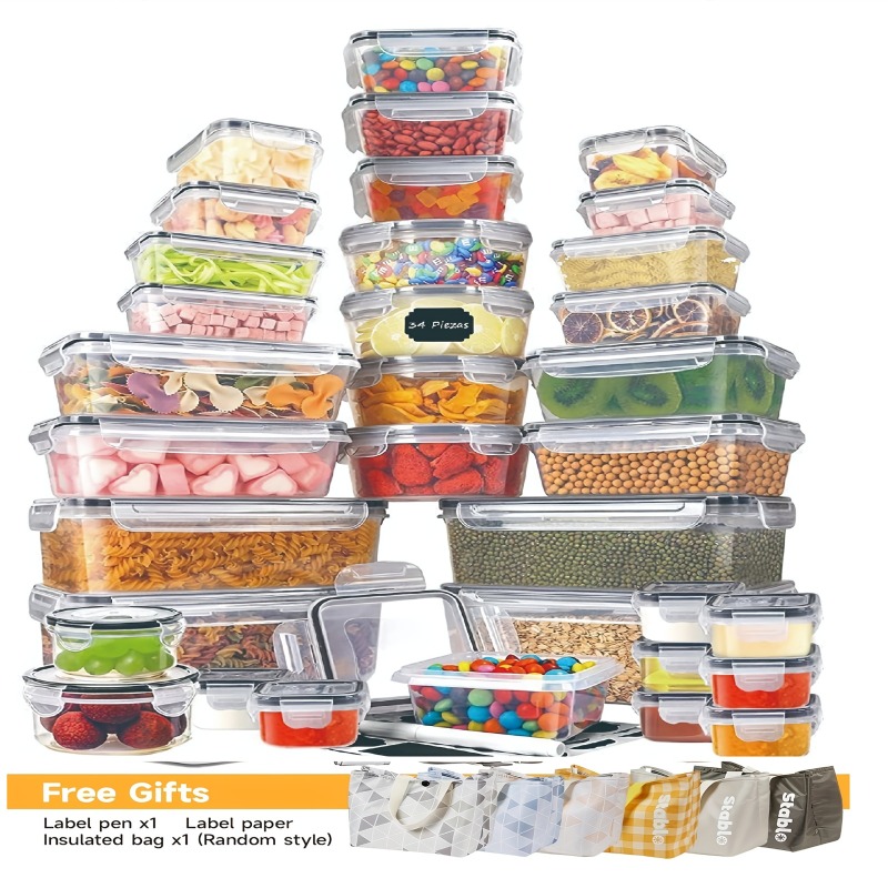 ชุดเก็บอาหารปลอดสาร BPA 48 ชิ้ - Kitchen Gadgets Organizer บทวิจารณ์และราคา