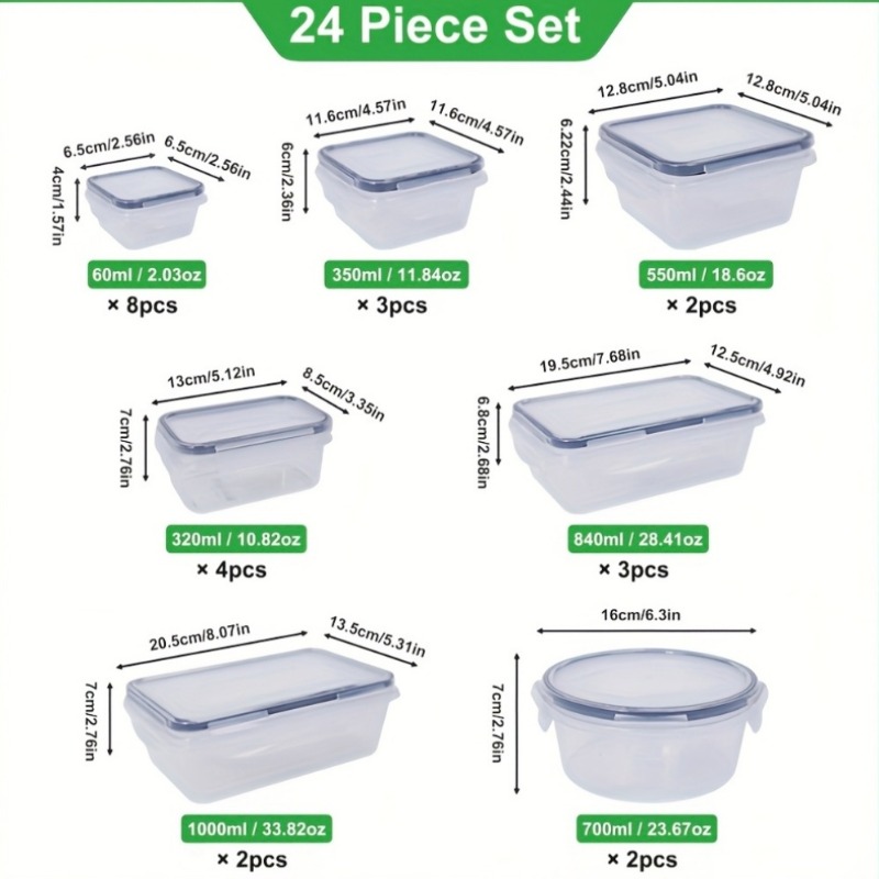 ชุดเก็บอาหารปลอดสาร BPA 48 ชิ้ - Kitchen Gadgets Organizer บทวิจารณ์และราคา