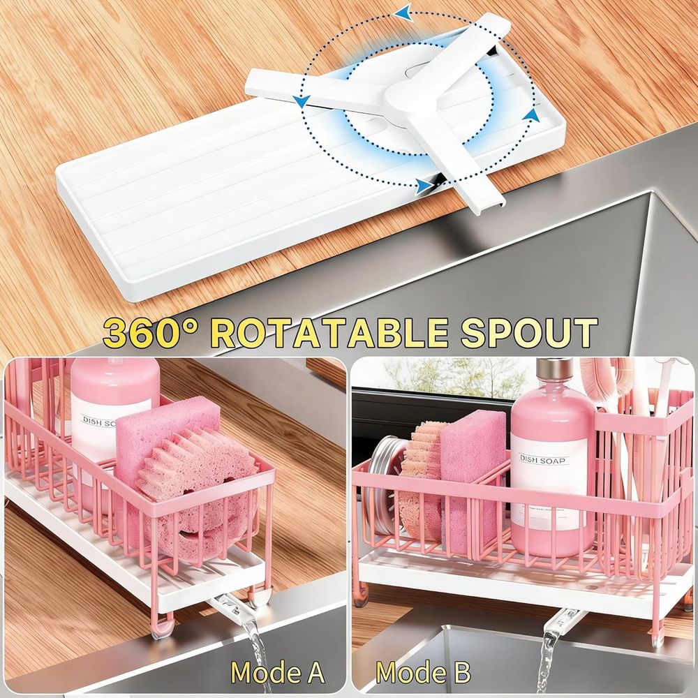 ที่วางฟองน้ำหรืออุปกรณ์จัดระเบ - Kitchen Gadgets Organizer บทวิจารณ์และราคา
